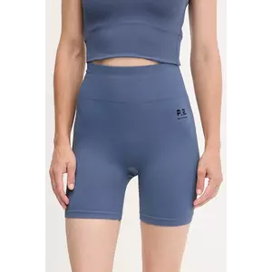 P.E Nation pantaloni scurți de antrenament Restore Seamless culoarea negru, uni, high waist, 243S296 imagine