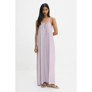 Answear.LAB rochie culoarea violet, maxi, drept imagine