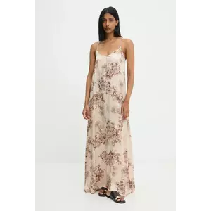 Answear.LAB rochie culoarea bej, maxi, evazati imagine