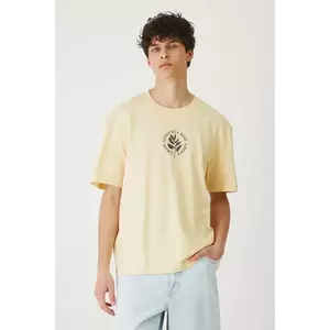 Medicine tricou din bumbac culoarea bej, cu imprimeu imagine