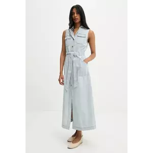 Answear.LAB rochie jeans maxi, drept imagine