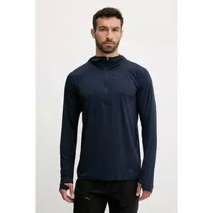 Helly Hansen hanorac în aer liber SHINE SOLEN culoarea bleumarin, cu glugă, uni, 49571 imagine