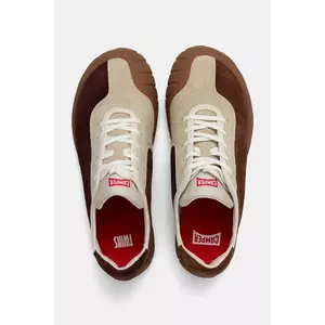 Camper sneakers din piele întoarsă TWS culoarea maro, K101054-001 imagine