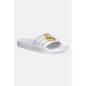 adidas papuci Adilette Shower Real Madrid culoarea alb, JS4863 imagine