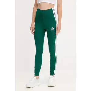 adidas colanți 3-Stripes culoarea verde, cu imprimeu, KB7663 imagine