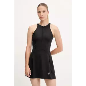 adidas by Stella McCartney rochie sport TruePurpose culoarea negru, mini, evazați, JW4568 imagine