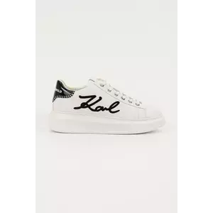 Karl Lagerfeld sneakers din piele KAPRI culoarea alb, KL62572A imagine