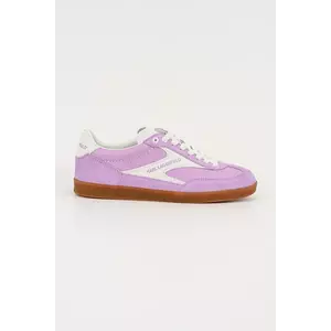 Karl Lagerfeld sneakers din piele KANDIDATE culoarea violet, KL63855 imagine