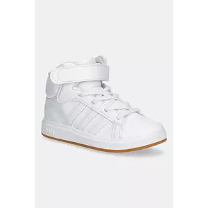 adidas sneakers pentru copii GRAND COURT MID culoarea alb, JR0803 imagine