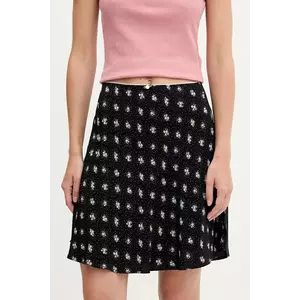 Tommy Jeans fustă culoarea negru, mini, evazați, DW0DW20981 imagine