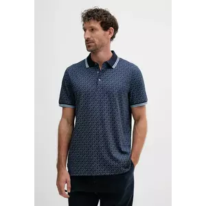 Michael Kors polo de bumbac culoarea bleumarin, cu imprimeu, CS550V85KS imagine