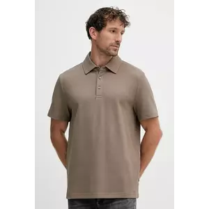 Michael Kors tricou polo culoarea maro, uni, CT552LFHSA imagine