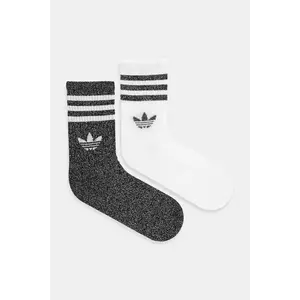adidas Originals șosete 3-Stripes 2-pack culoarea negru, JV6049 imagine