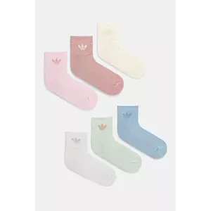 adidas Originals șosete 6-pack culoarea roz, JV8602 imagine