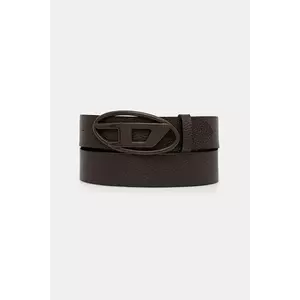 Diesel curea de piele OVAL D LOGO B-1DR culoarea maro, X08516.P4231 imagine