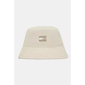 Tommy Jeans pălărie din bumbac culoarea bej, AW0AW17581 imagine