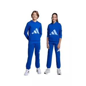 adidas pantaloni de trening pentru copii culoarea bleumarin, cu imprimeu, JV9916 imagine