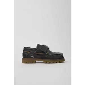 Camper mocasini din piele pentru copii culoarea negru, K800417 imagine