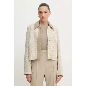 BOSS sacou culoarea bej, un singur rând de nasturi, cu imprimeu, 50544011 imagine