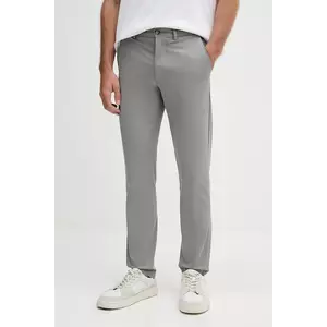 BOSS pantaloni culoarea gri, cu fason chinos, 50543945 imagine