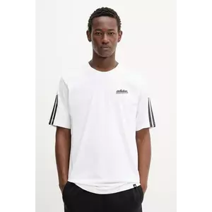 adidas tricou din bumbac Script Tee culoarea alb, cu imprimeu, KD2258 imagine