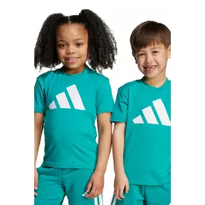 adidas tricou de bumbac pentru copii culoarea verde, cu imprimeu, JW2415 imagine