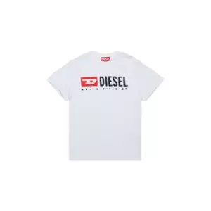 Diesel tricou de bumbac pentru copii TADJUSTK14 T-SHIRT culoarea alb, cu imprimeu, J02475 imagine