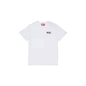 Diesel tricou de bumbac pentru copii UTILLO UW T-SHIRT culoarea alb, uni, J02504 imagine