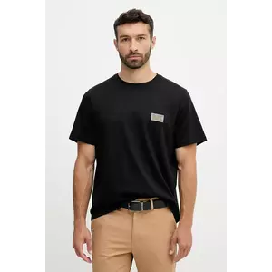 Michael Kors tricou din bumbac culoarea negru, cu imprimeu, CT552NHFV4 imagine