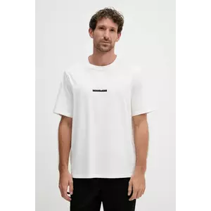 Michael Kors tricou din bumbac culoarea alb, cu imprimeu, CT552LLFV4 imagine