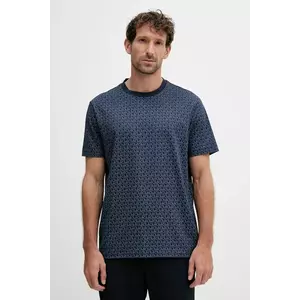 Michael Kors tricou din bumbac culoarea bleumarin, cu imprimeu, CS5529A5KS imagine