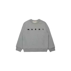 Marni hanorac de bumbac pentru copii MS340U SWEAT-SHIRT culoarea gri, cu imprimeu, M01612 imagine