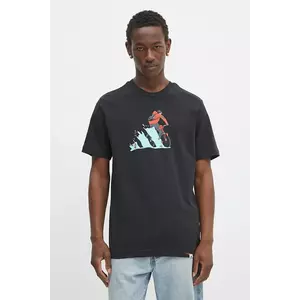 adidas tricou din bumbac Doodle Hunt Bike Graphic T-Shirt culoarea negru, cu imprimeu, JM6495 imagine