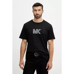 Michael Kors tricou din bumbac culoarea negru, cu imprimeu, CT552LN1V2 imagine