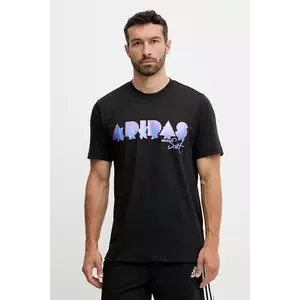 adidas Performance tricou de antrenament PRIDE culoarea negru, cu imprimeu, JL7620 imagine