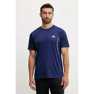adidas Performance tricou de antrenament INTENSITY culoarea bleumarin, cu imprimeu, JZ8491 imagine