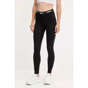 Dkny colanți culoarea negru, uni, DP5P3604 imagine