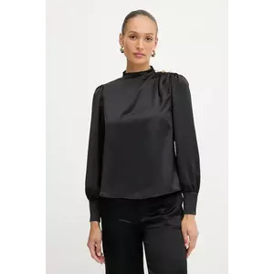 Fracomina bluză culoarea negru, uni, FR25WT1020W41101 imagine