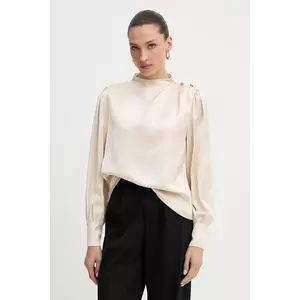 Fracomina bluză culoarea bej, uni, FR25WT1020W41101 imagine