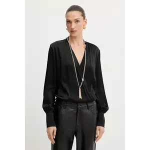 Fracomina body culoarea negru, uni, FR25WT5004W42201 imagine