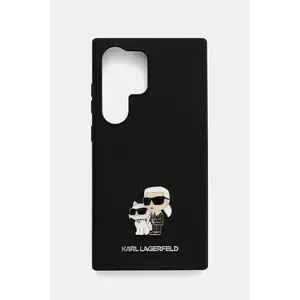Karl Lagerfeld husă pentru telefon Samsung S24 Ultra culoarea negru, KLHCS24LSMHKCNPK imagine