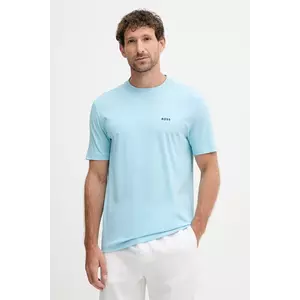 BOSS Green tricou culoarea bej, cu imprimeu, 50506373 imagine