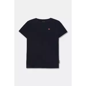 Napapijri tricou de bumbac pentru copii SALIS SS 2 culoarea albastru marin, neted, NP0A4GEH1761 imagine