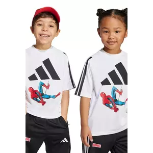 adidas tricou copii Marvel culoarea alb, cu imprimeu, JM0806 imagine