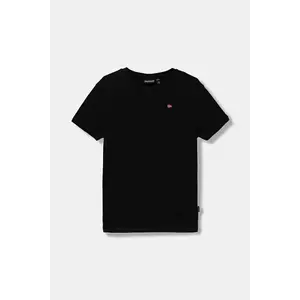 Napapijri tricou de bumbac pentru copii SALIS SS 2 culoarea albastru marin, neted, NP0A4GEH0411 imagine