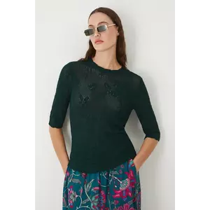 Medicine pulover culoarea verde imagine