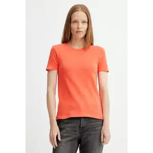 American Vintage tricou din bumbac culoarea portocaliu, SON28G imagine