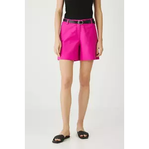 Medicine pantaloni scurti culoarea roz, neted, medium waist imagine