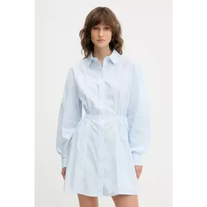 Tommy Jeans rochie din bumbac mini, evazați, DW0DW21744 imagine