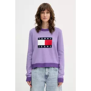 Tommy Jeans pulover culoarea violet, DW0DW20970 imagine